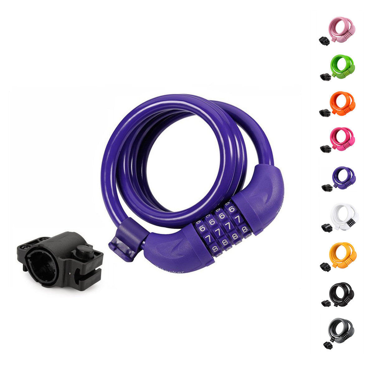 TACKLIFE Cable Bike Lock 4-feet Resettable Self Coiling Combination Bike Lock | HCL1C 2PCS TACKLIFE Cable Bike Lock 4-feet Resettable Self Coiling Combination Bike Lock | HCL1C 2PCS